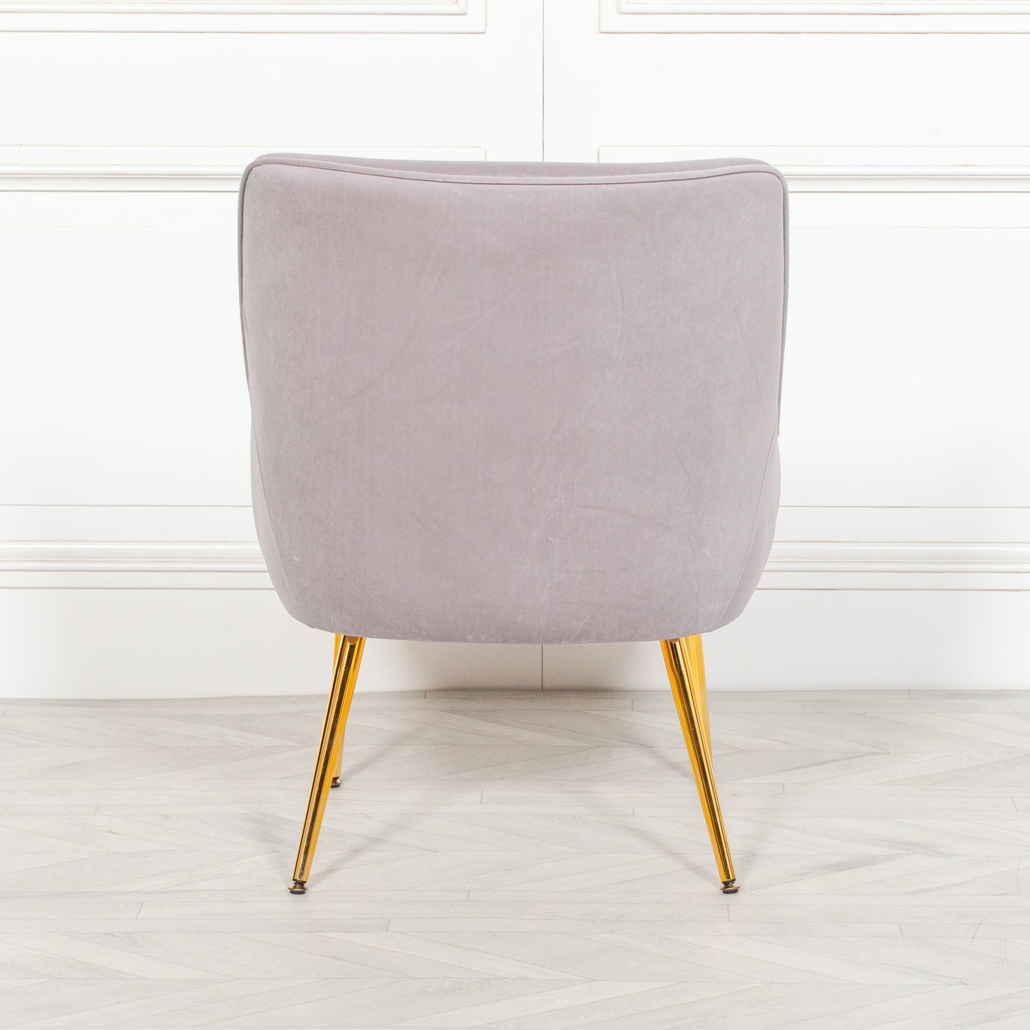Maison Reproductions Grey Velvet Chair