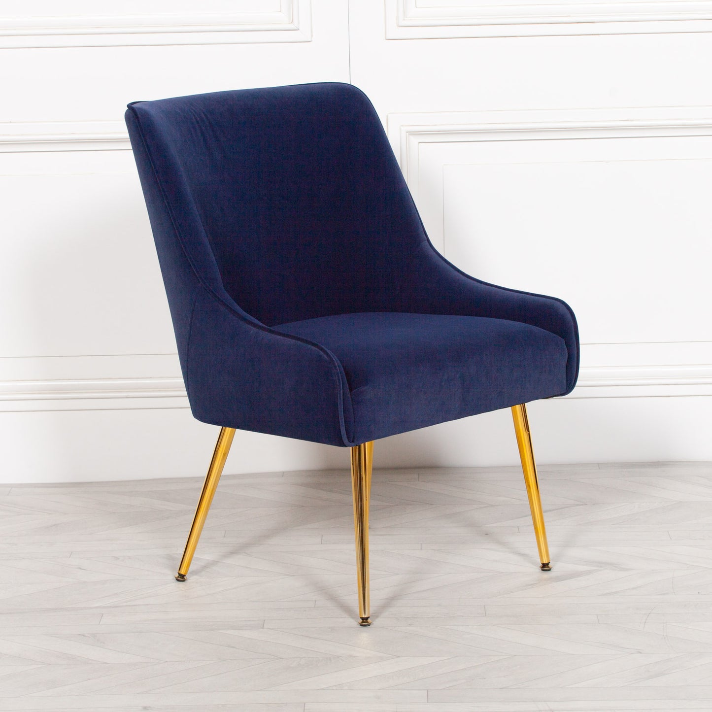 Maison Reproductions Blue Velvet Chair