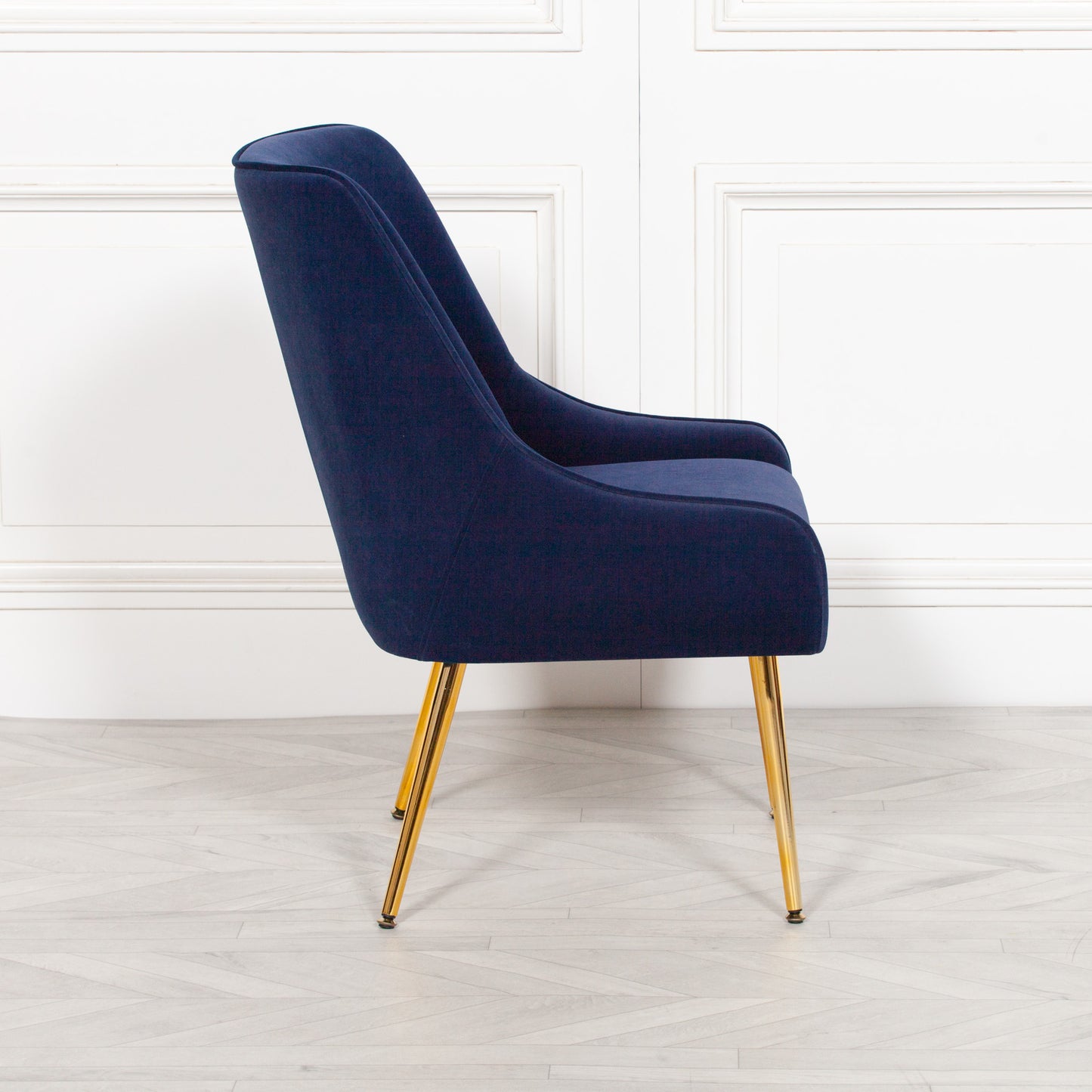 Maison Reproductions Blue Velvet Chair
