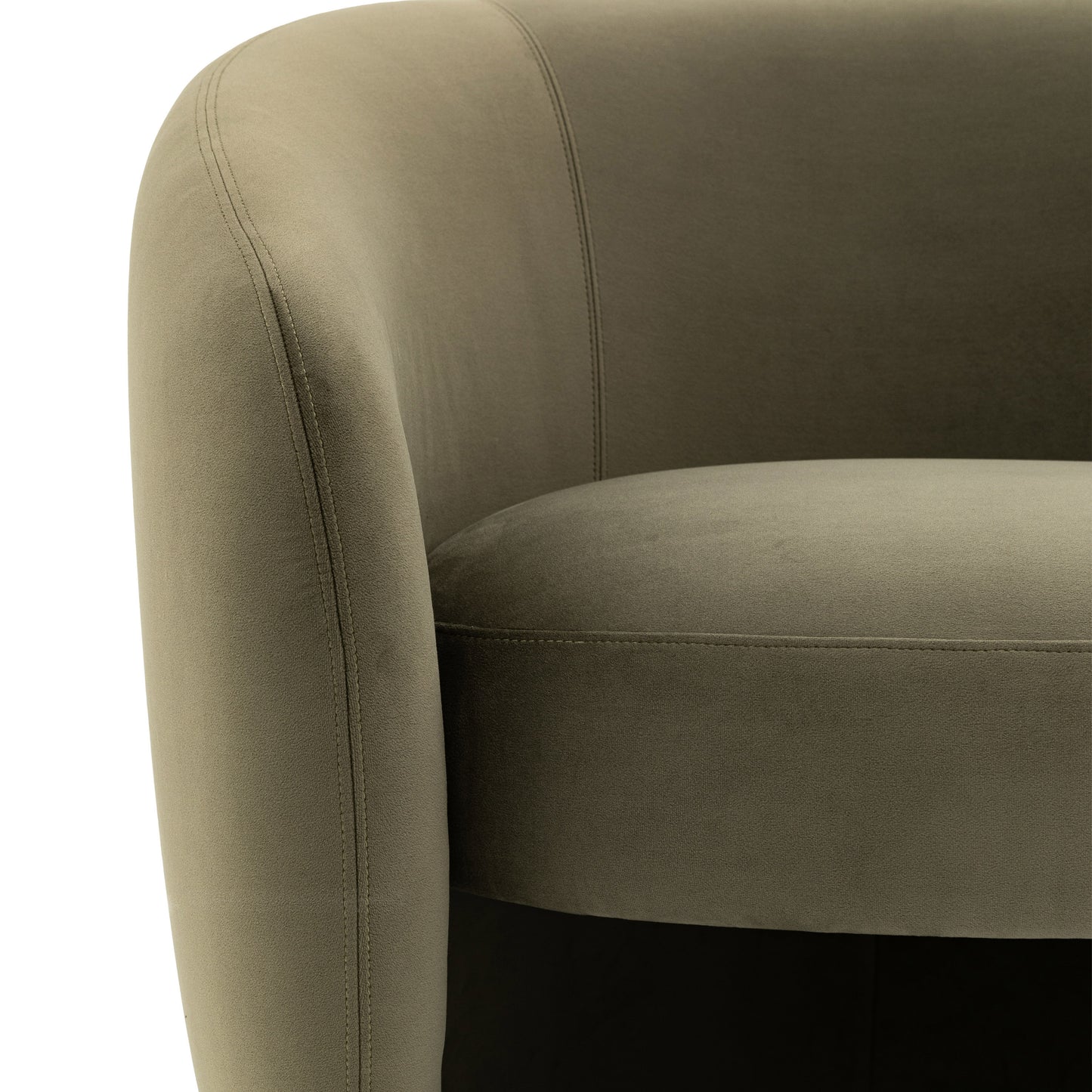 Curvo Armchair Moss Green