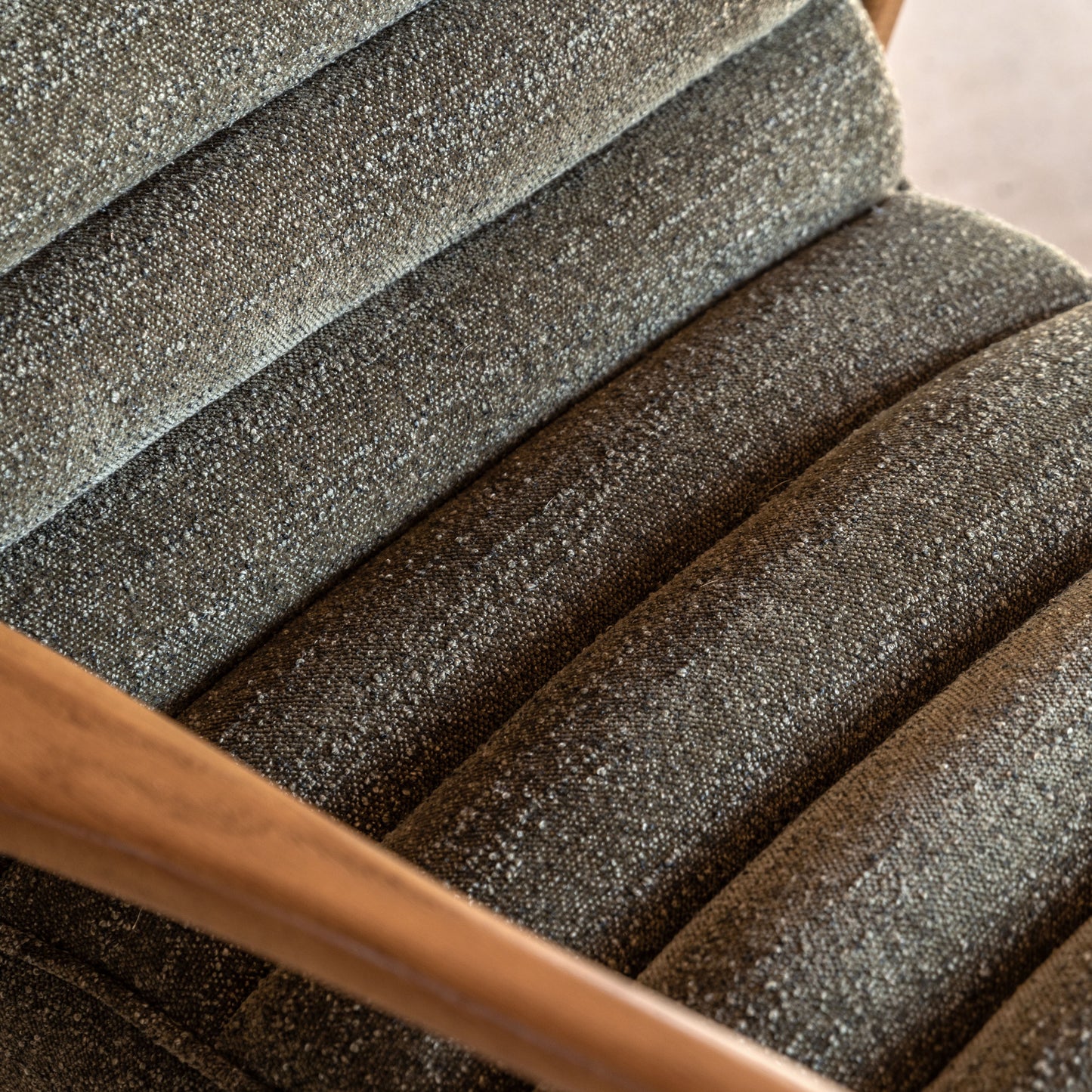 Datsun Armchair Green Boucle