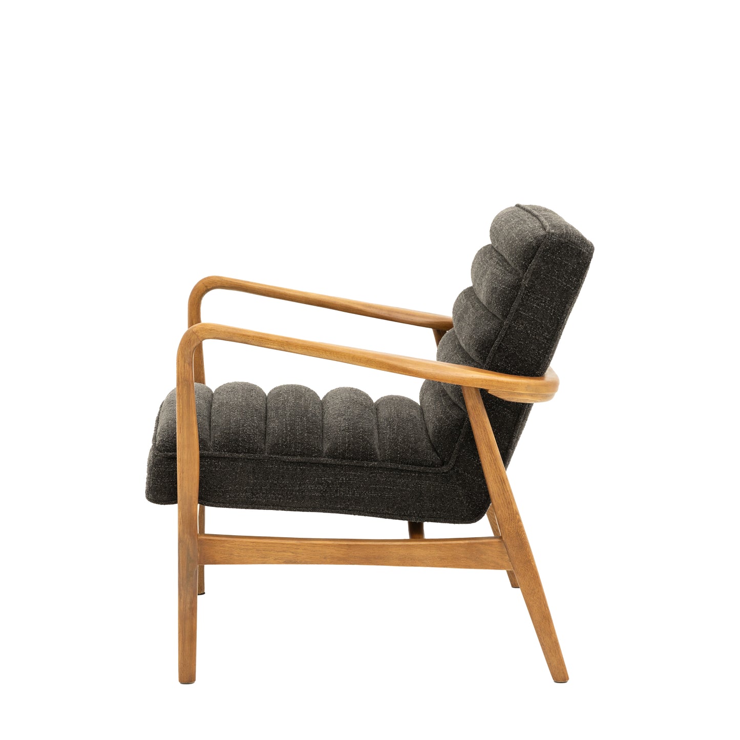 Datsun Armchair Charcoal Boucle