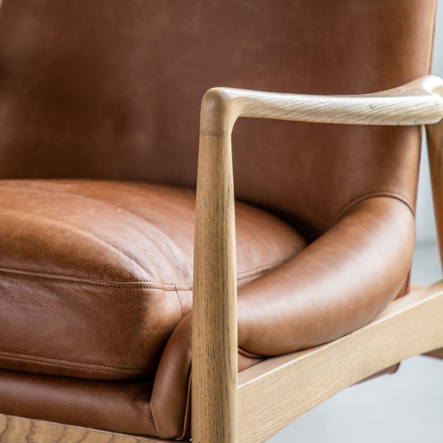 Carrera Armchair Brown Leather