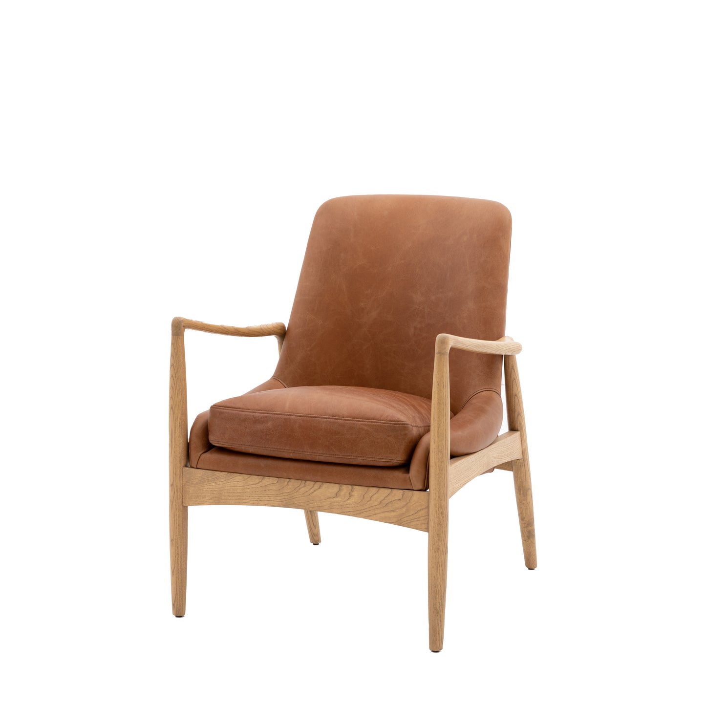 Carrera Armchair Brown Leather
