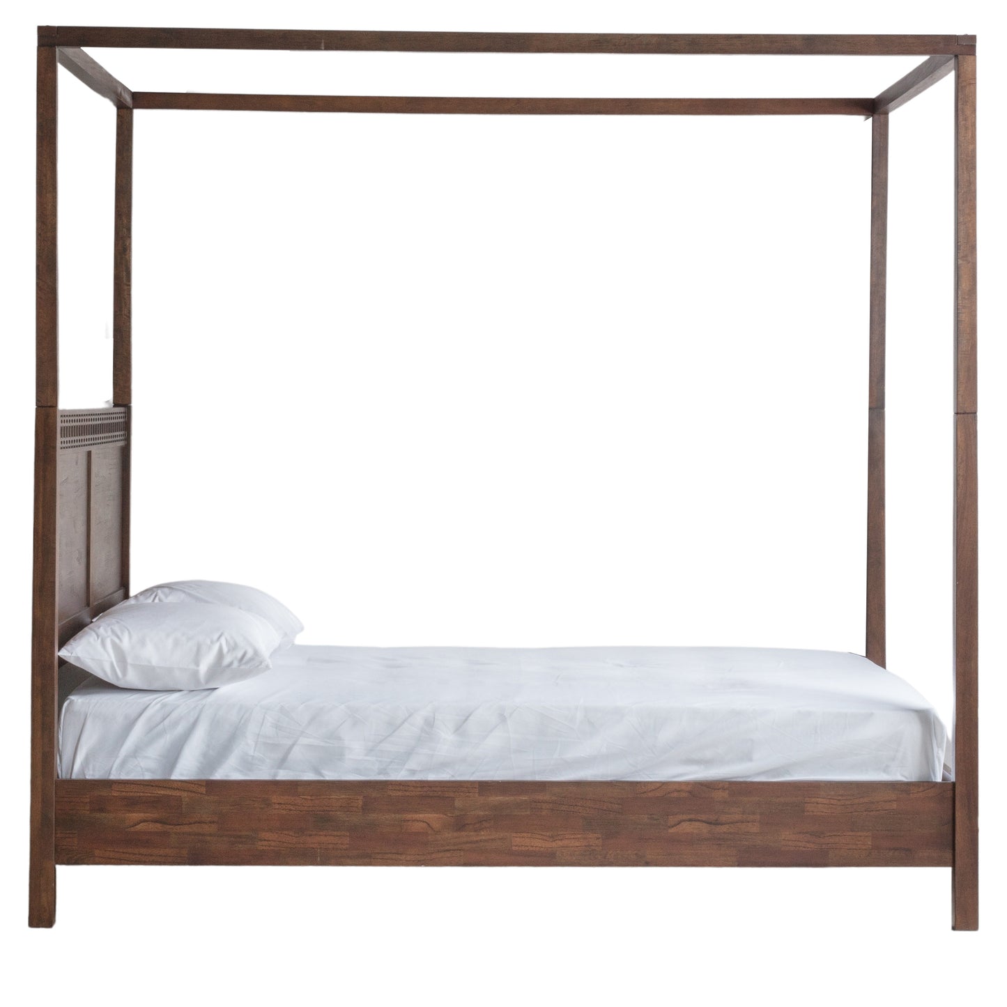 Boho Super King 4 Poster Bed Brown