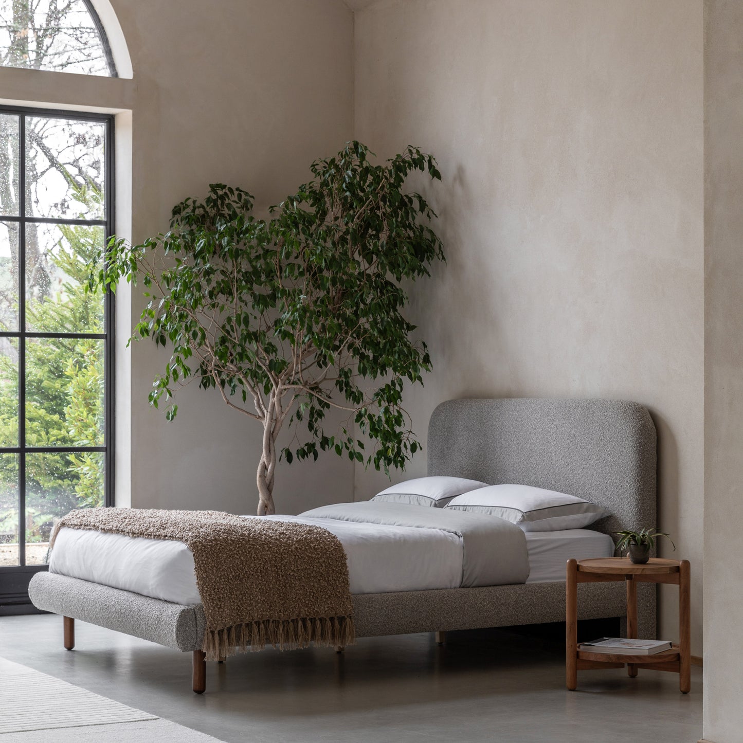Rabley Double Bedstead Grey