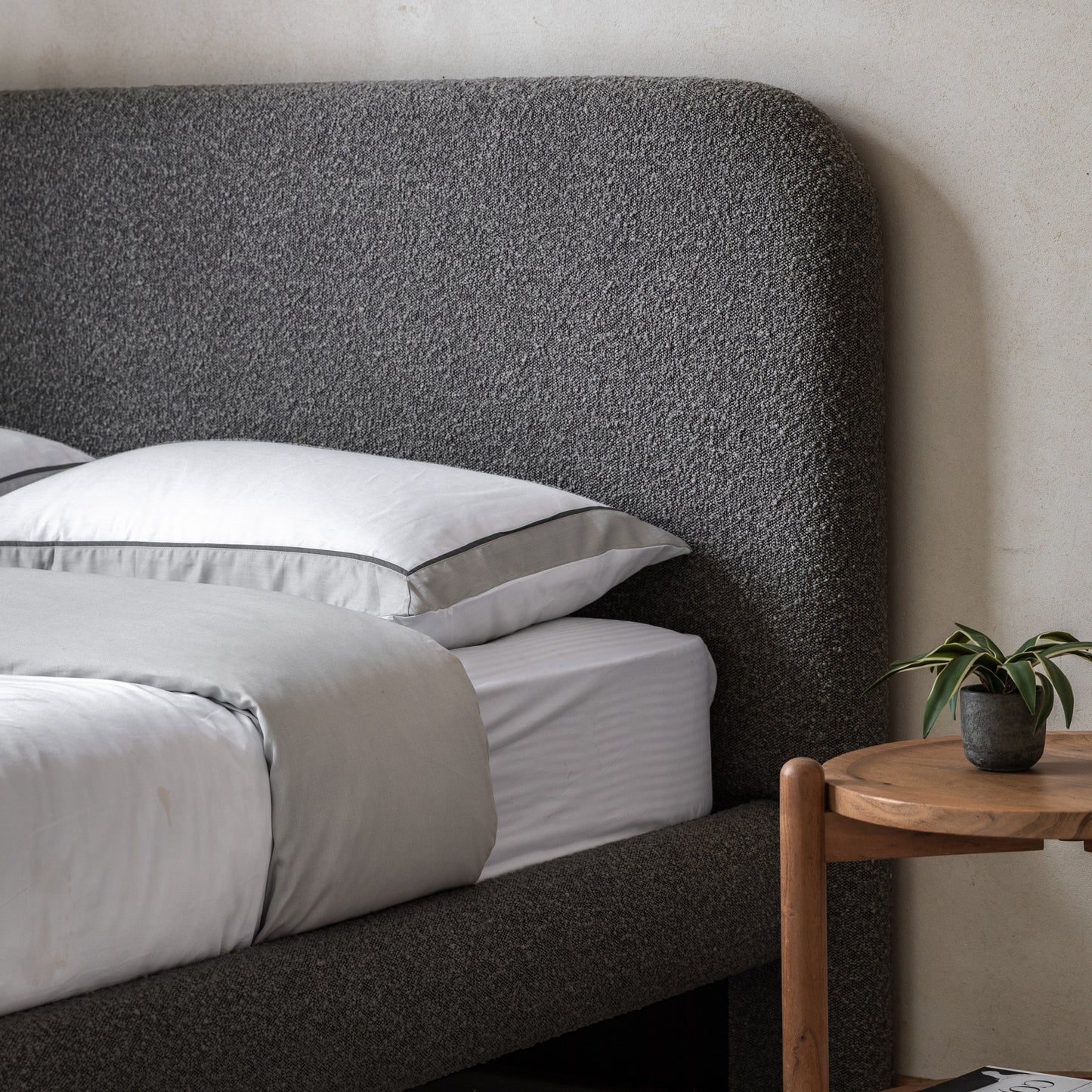Rabley King Bedstead Charcoal