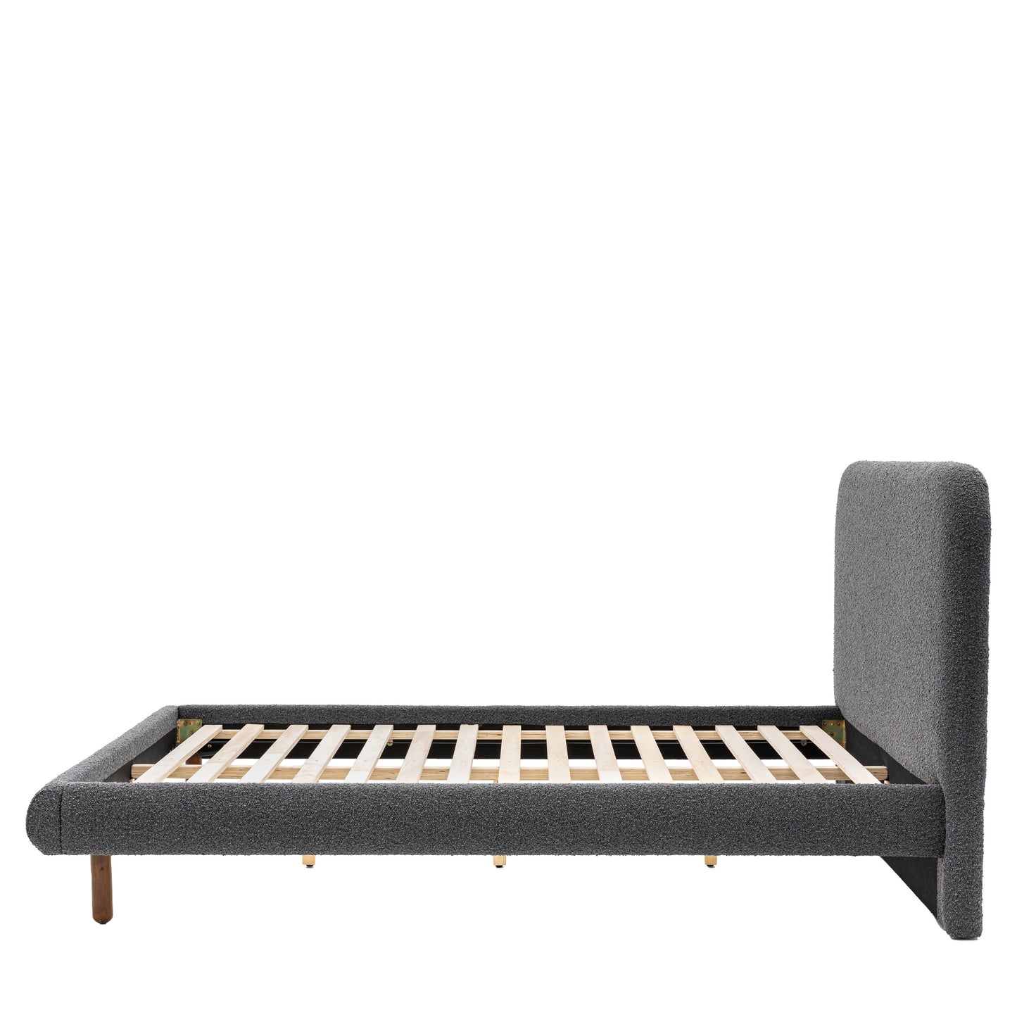 Rabley King Bedstead Charcoal