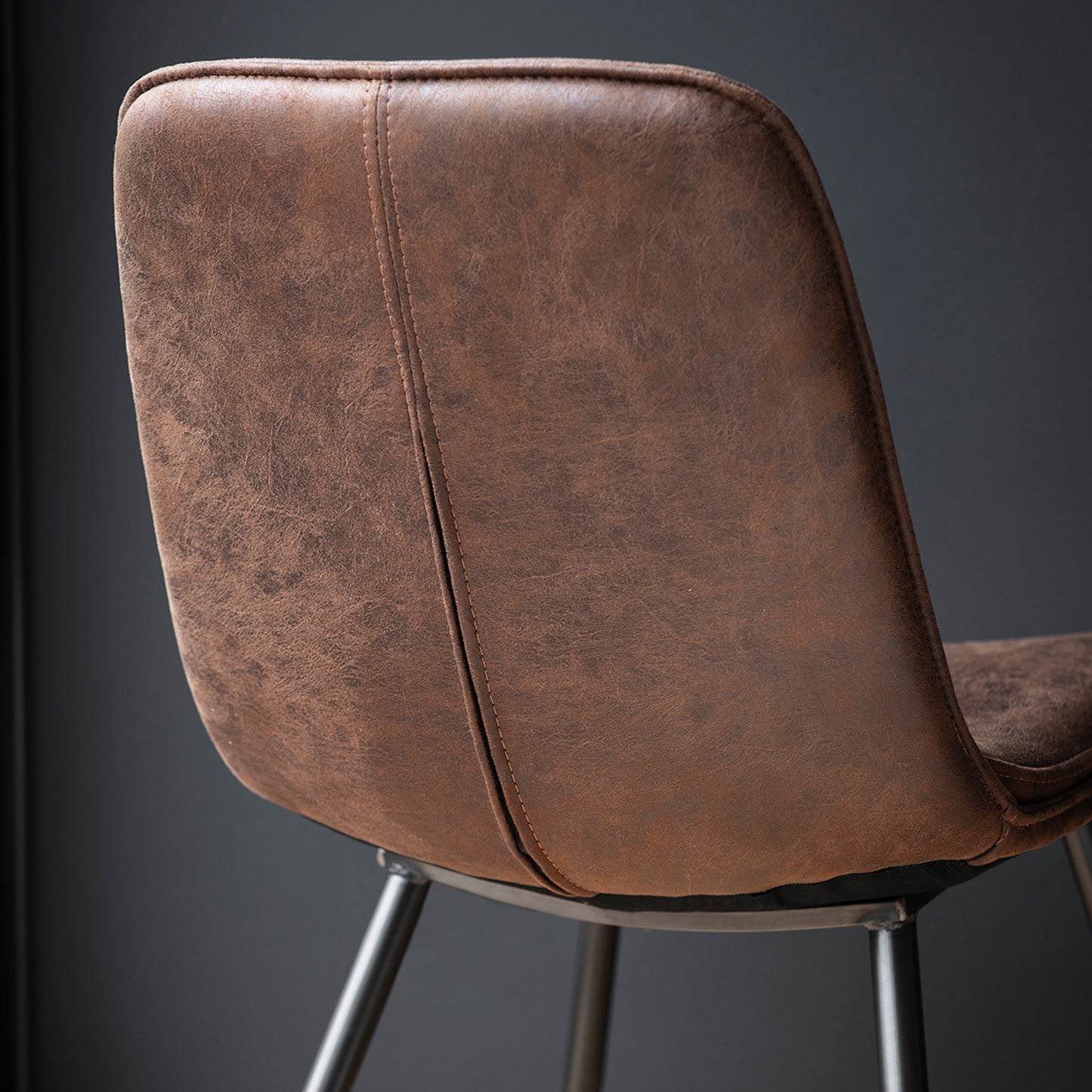 Newton Chair Brown 2pk