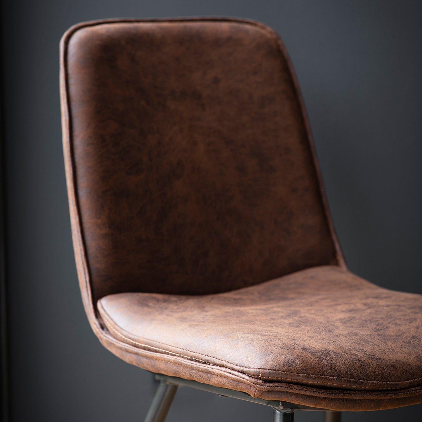 Newton Chair Brown 2pk