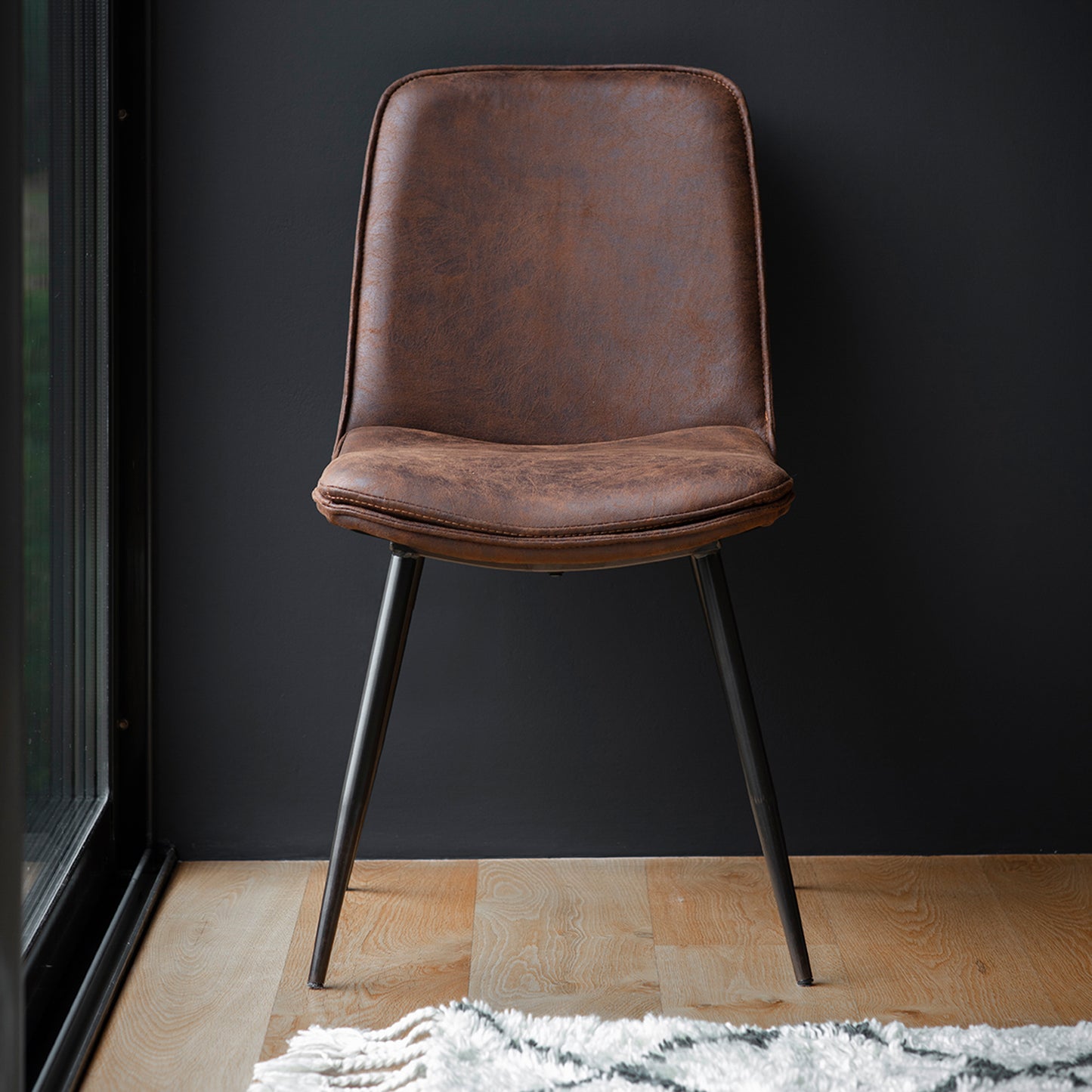 Newton Chair Brown 2pk