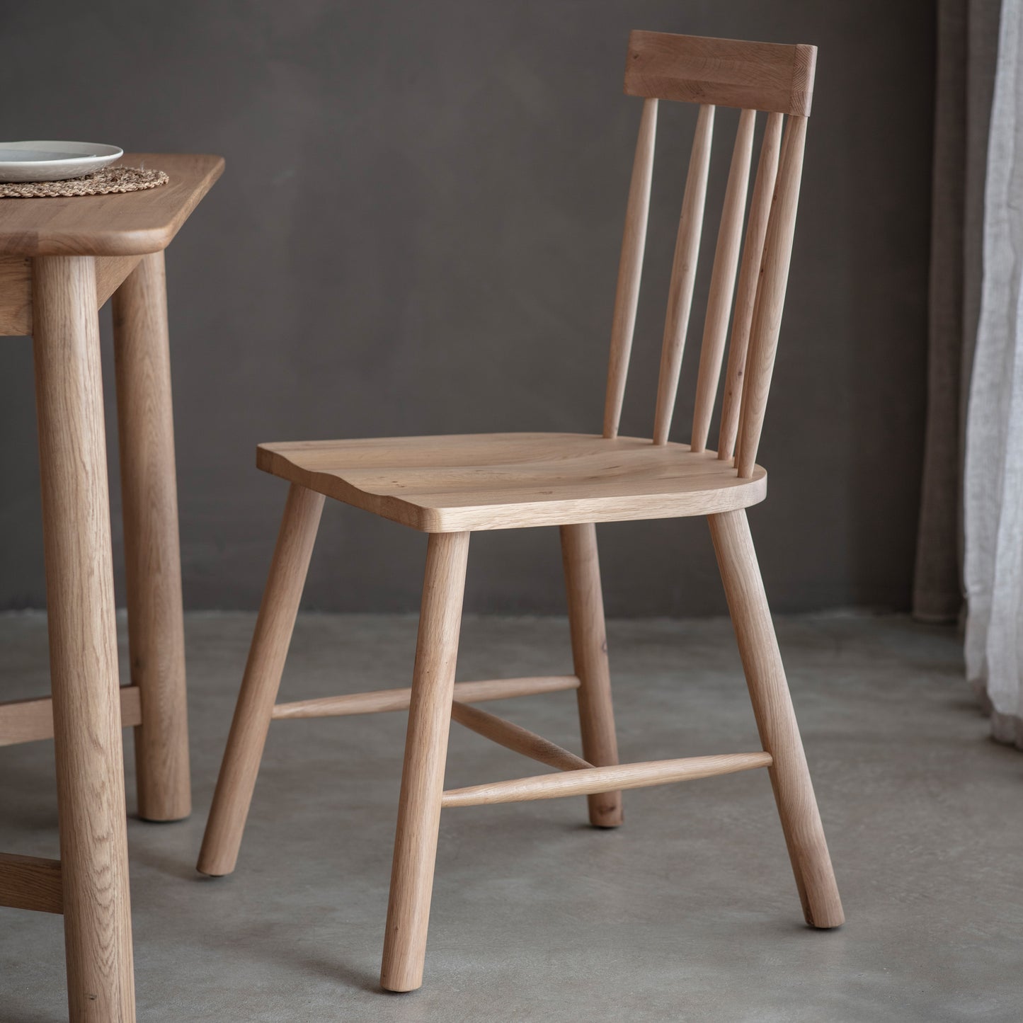Kingham Dining Chair Oak 2pk