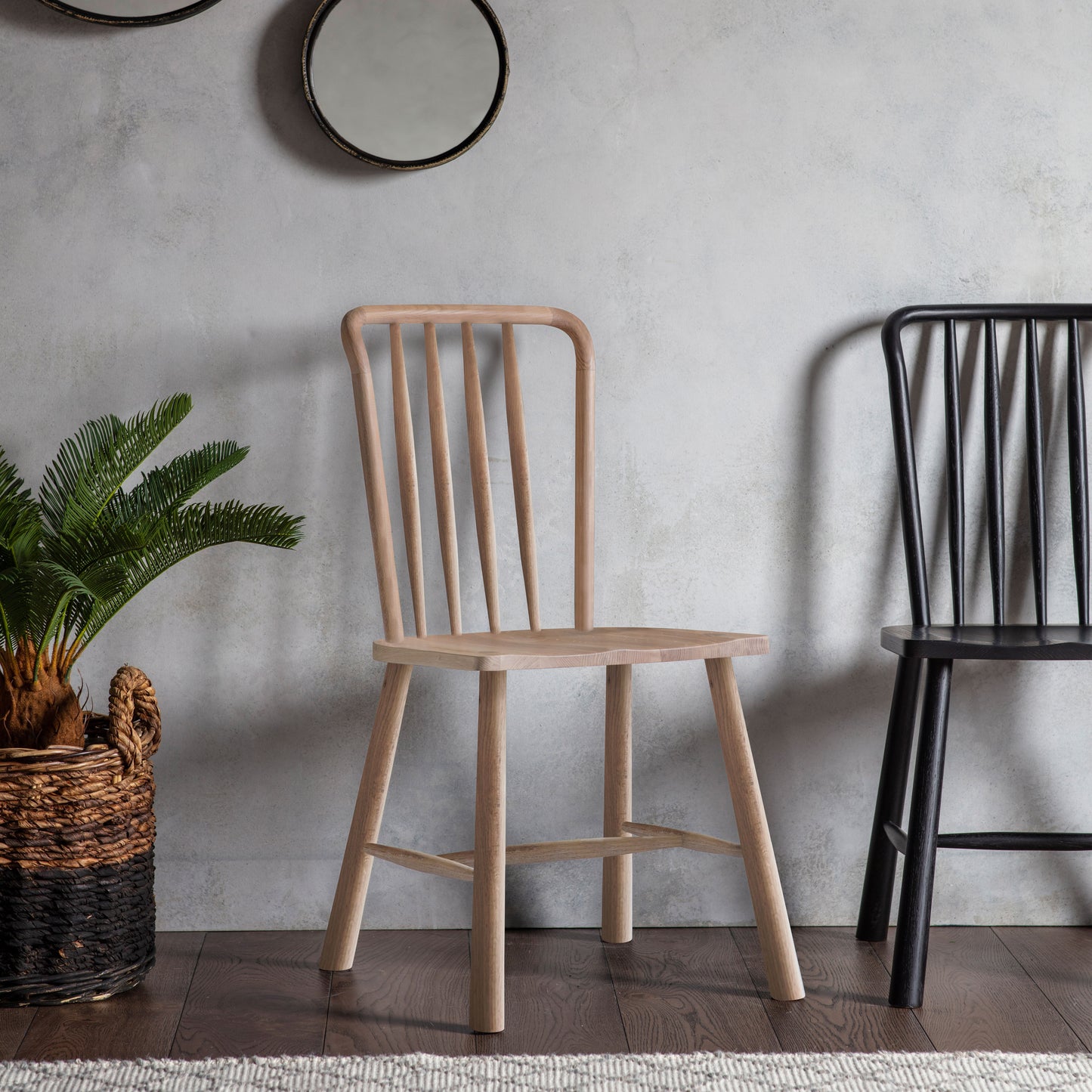Wycombe Dining Chair Oak 2pk