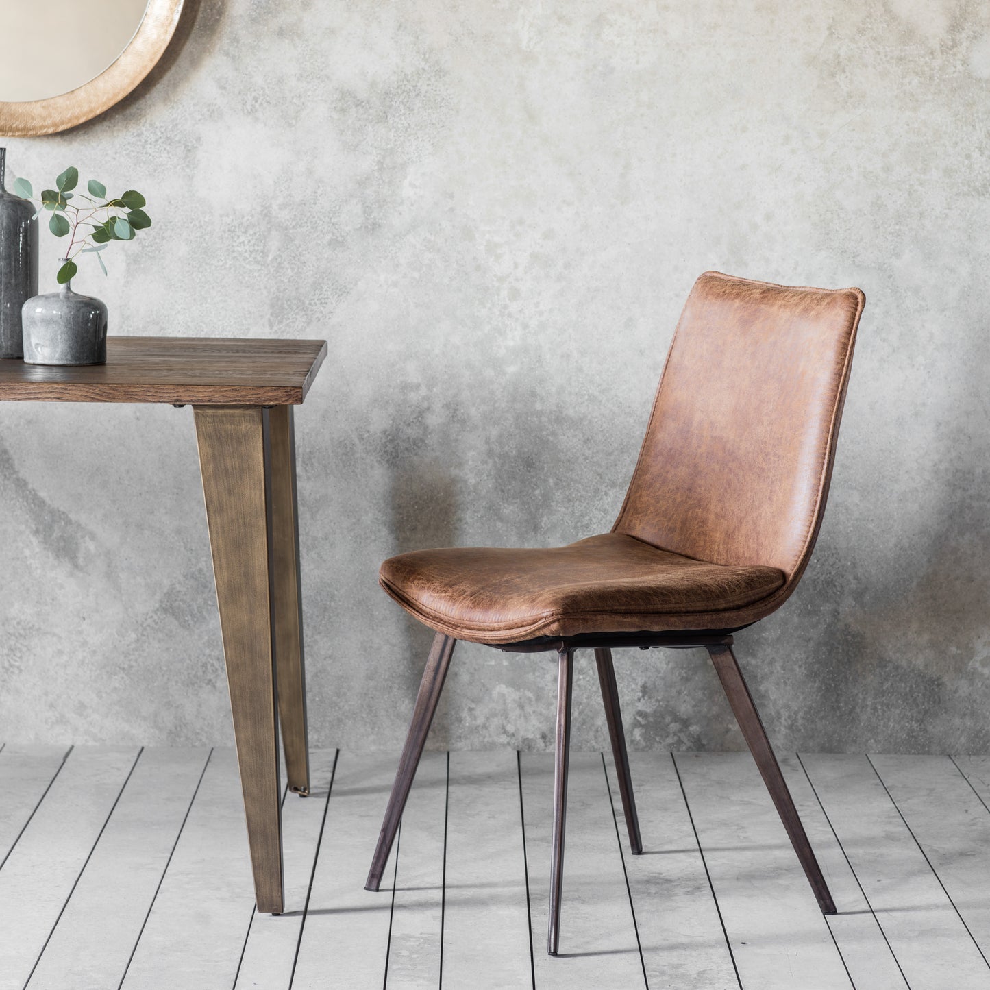 Hinks Chair Brown 2pk