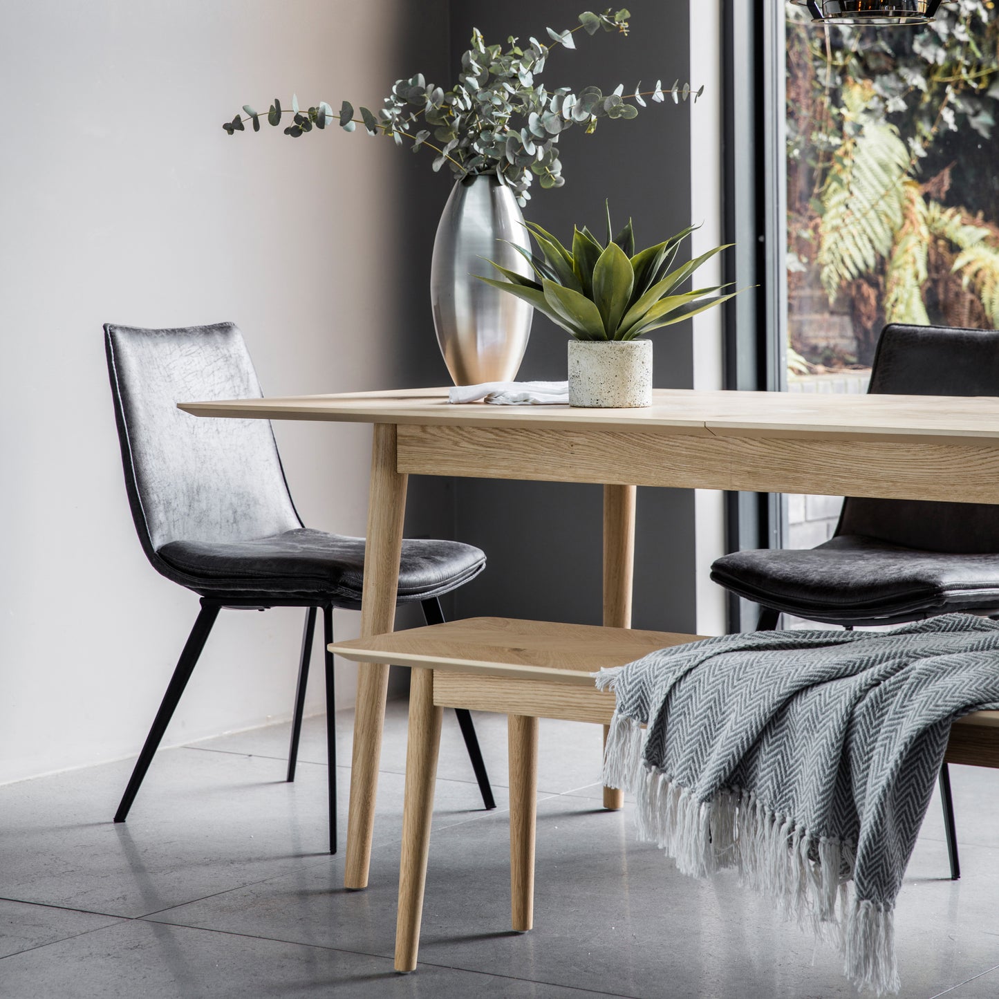 Hinks Chair Grey 2pk