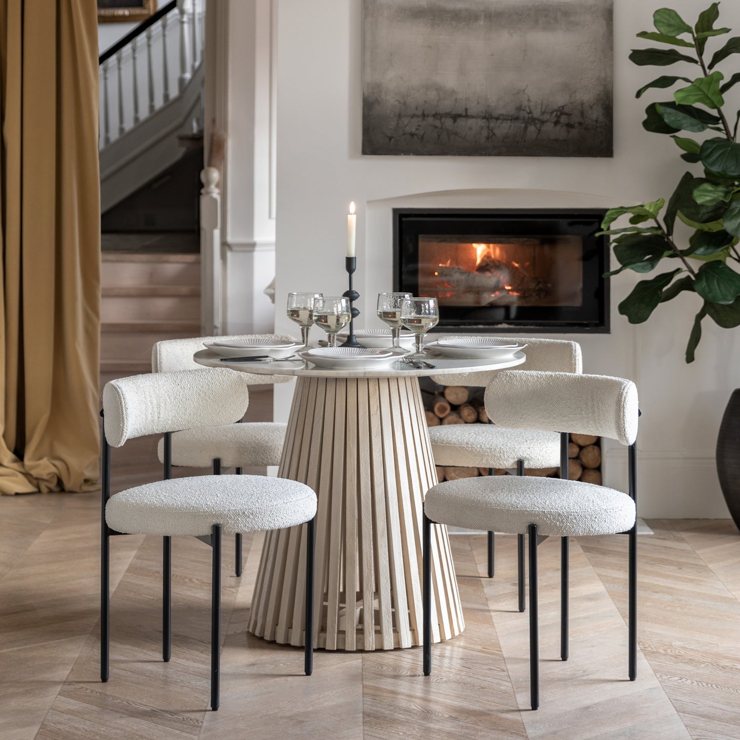 Aveley Dining Chair Vanilla 2pk