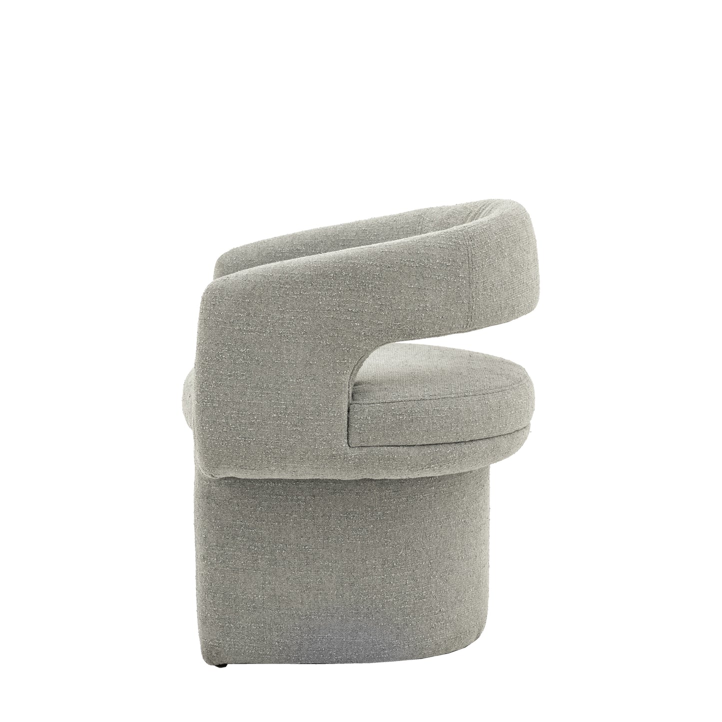 Sloane Dining Chair Grey Boucle