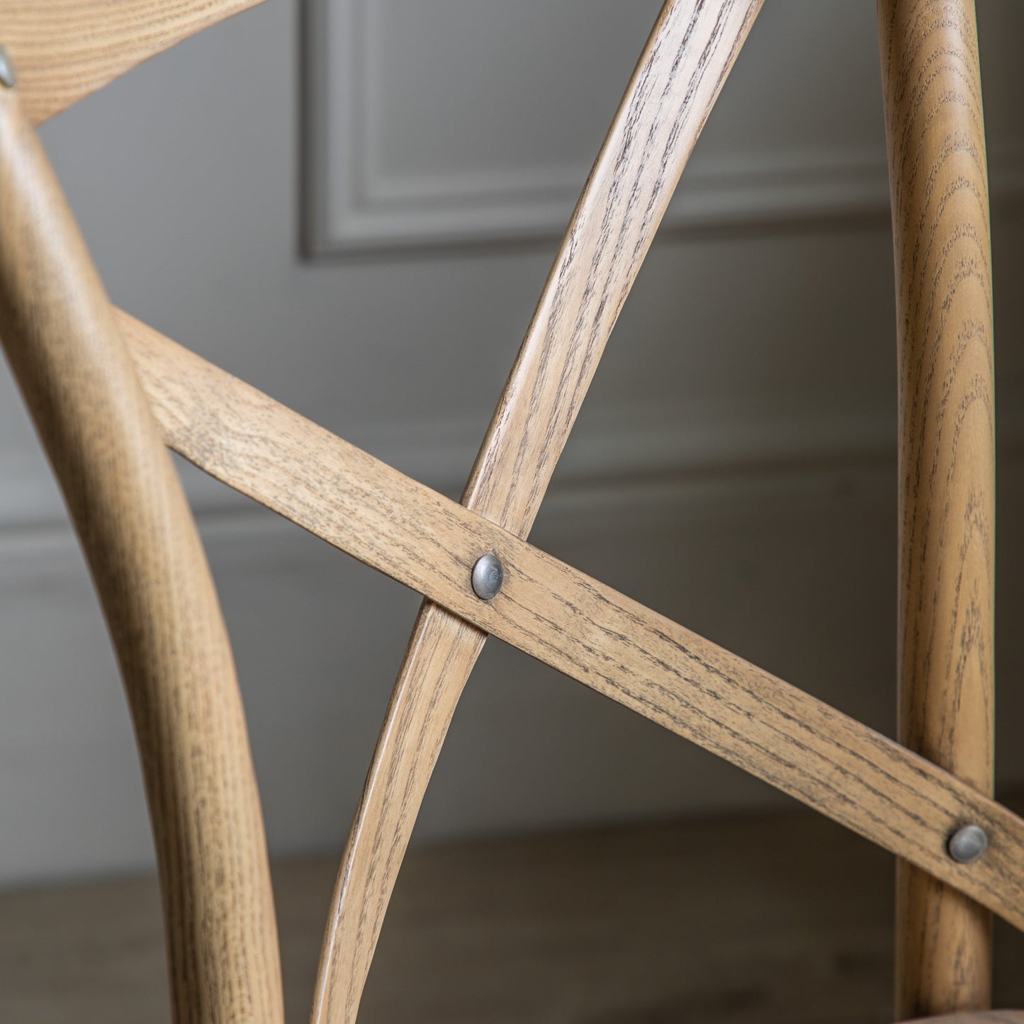 Cafe Chair Washed Oak Rattan 2 pk
