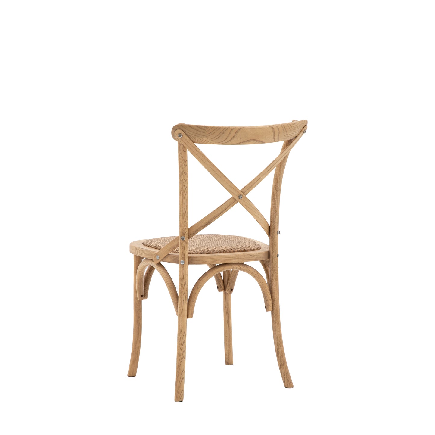 Cafe Chair Washed Oak Rattan 2 pk