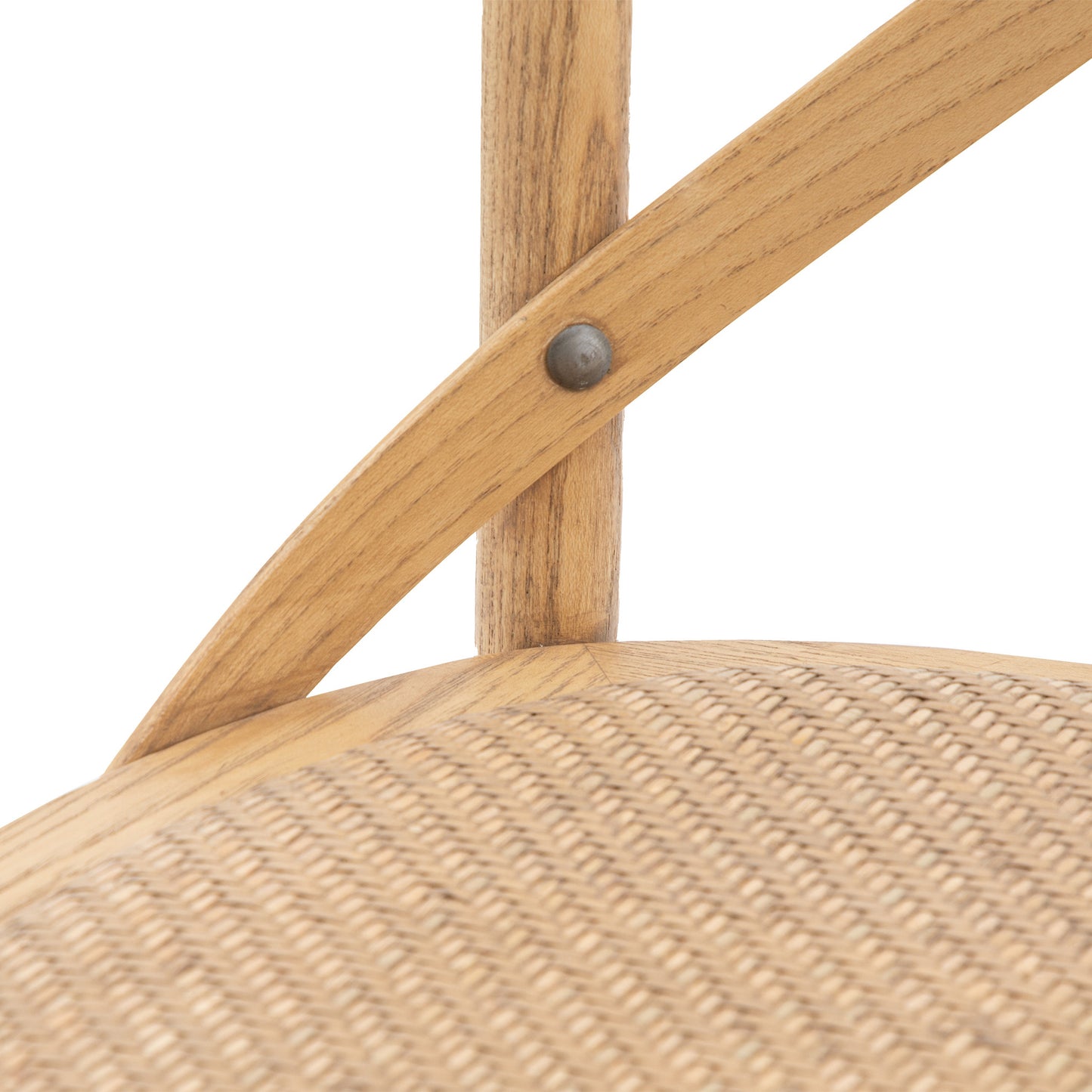 Cafe Chair Washed Oak Rattan 2 pk