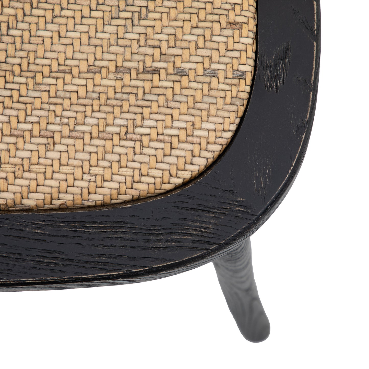 Cafe Chair Black Rattan 2 pk