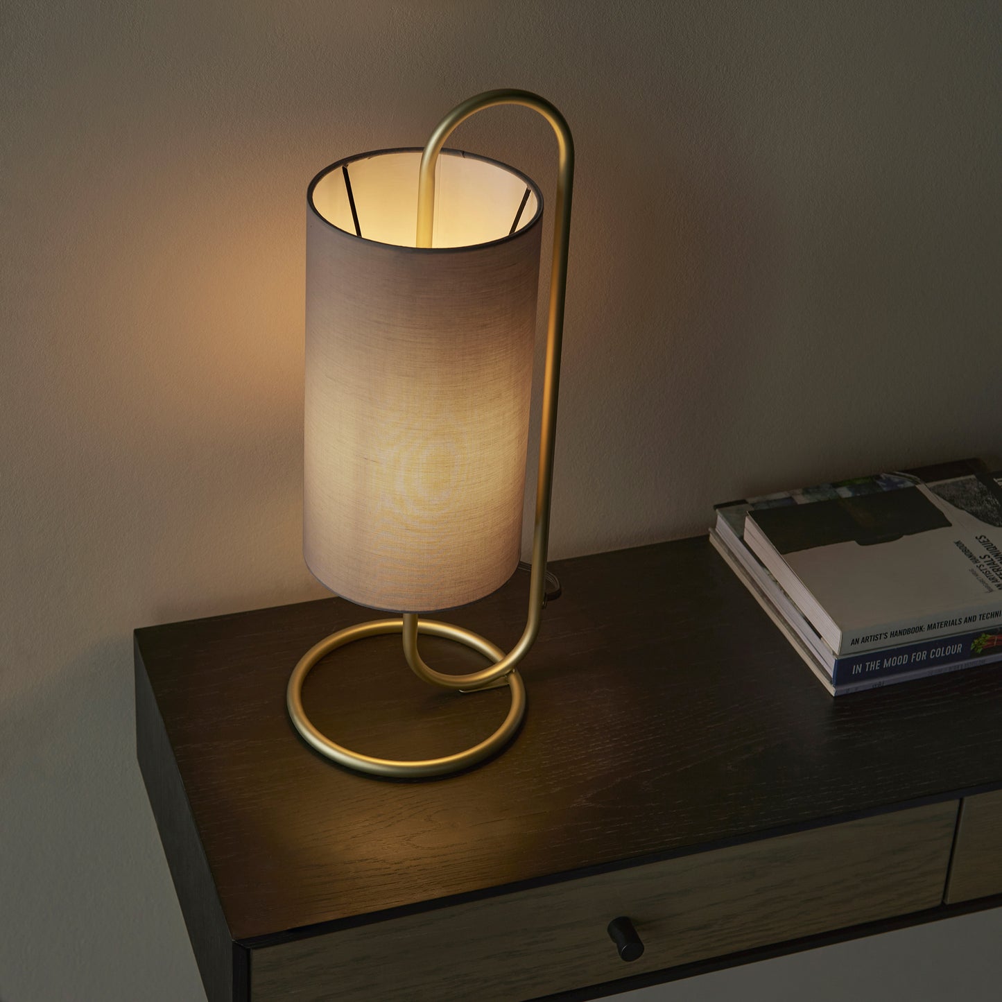 Klip Lamp Antique Brass Grey