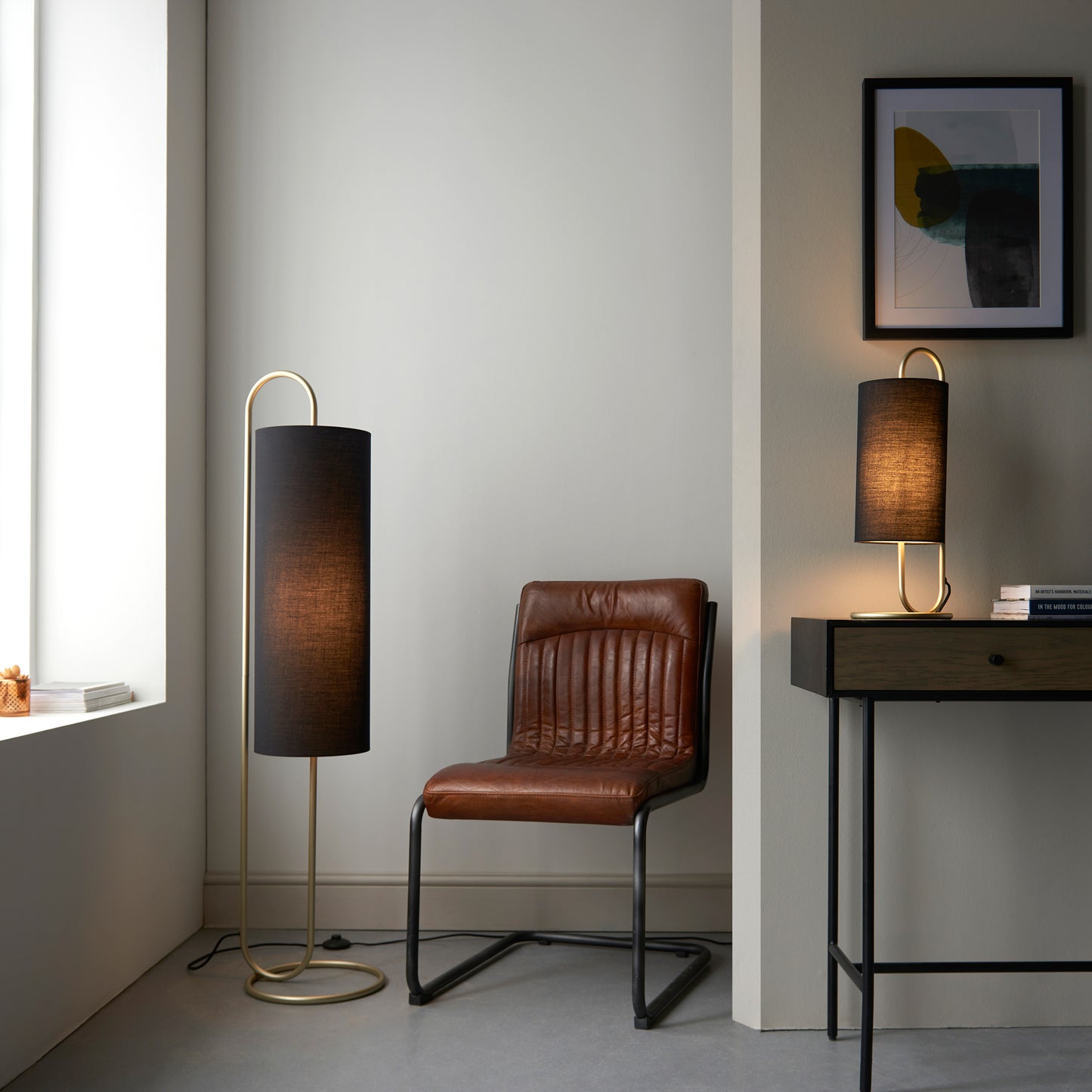 Klip Lamp Antique Brass Black