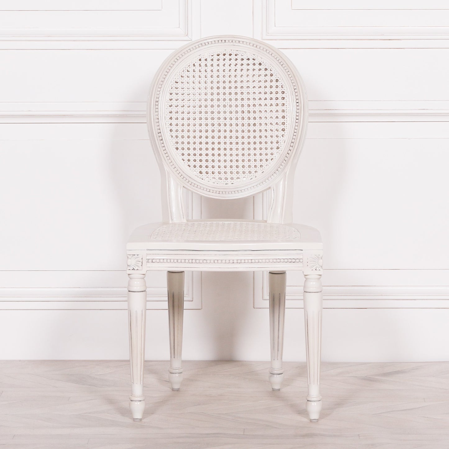 Off White Chateau Rattan Dining Chair