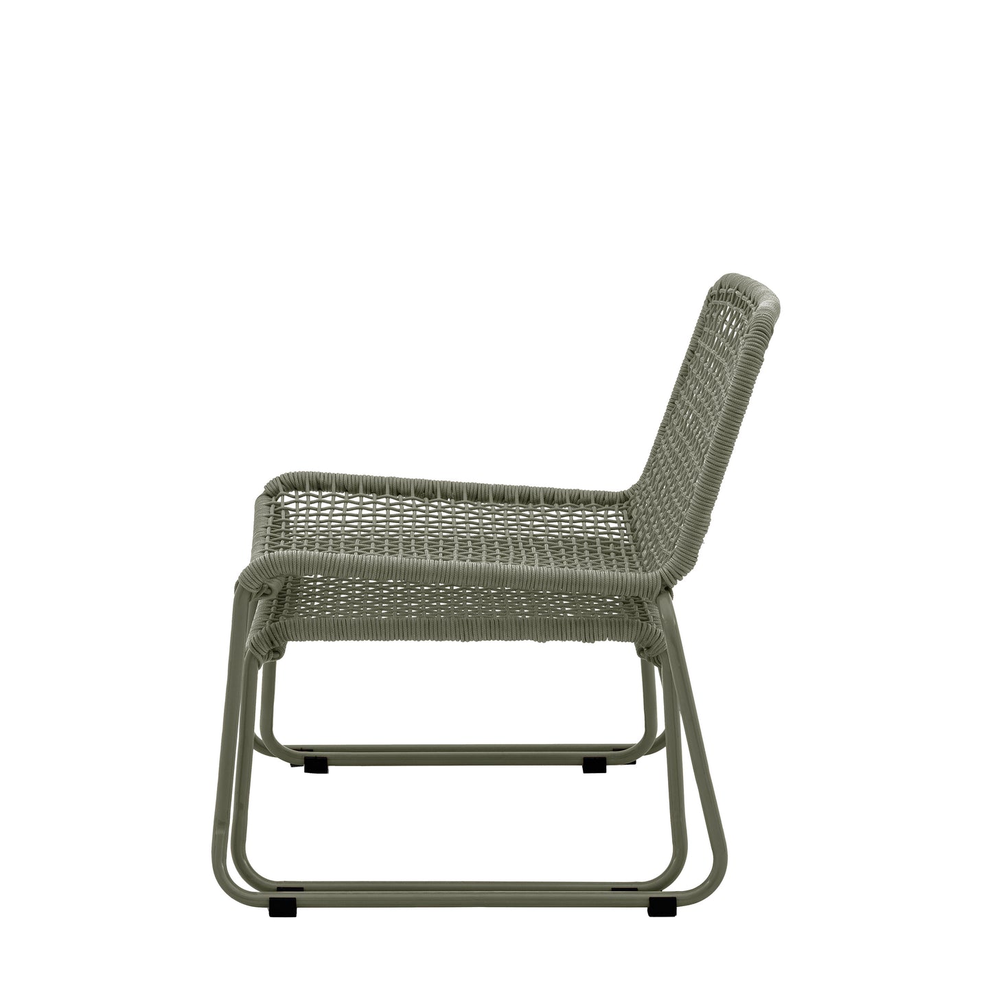 Sassano Lounge Chair with Footstool Green
