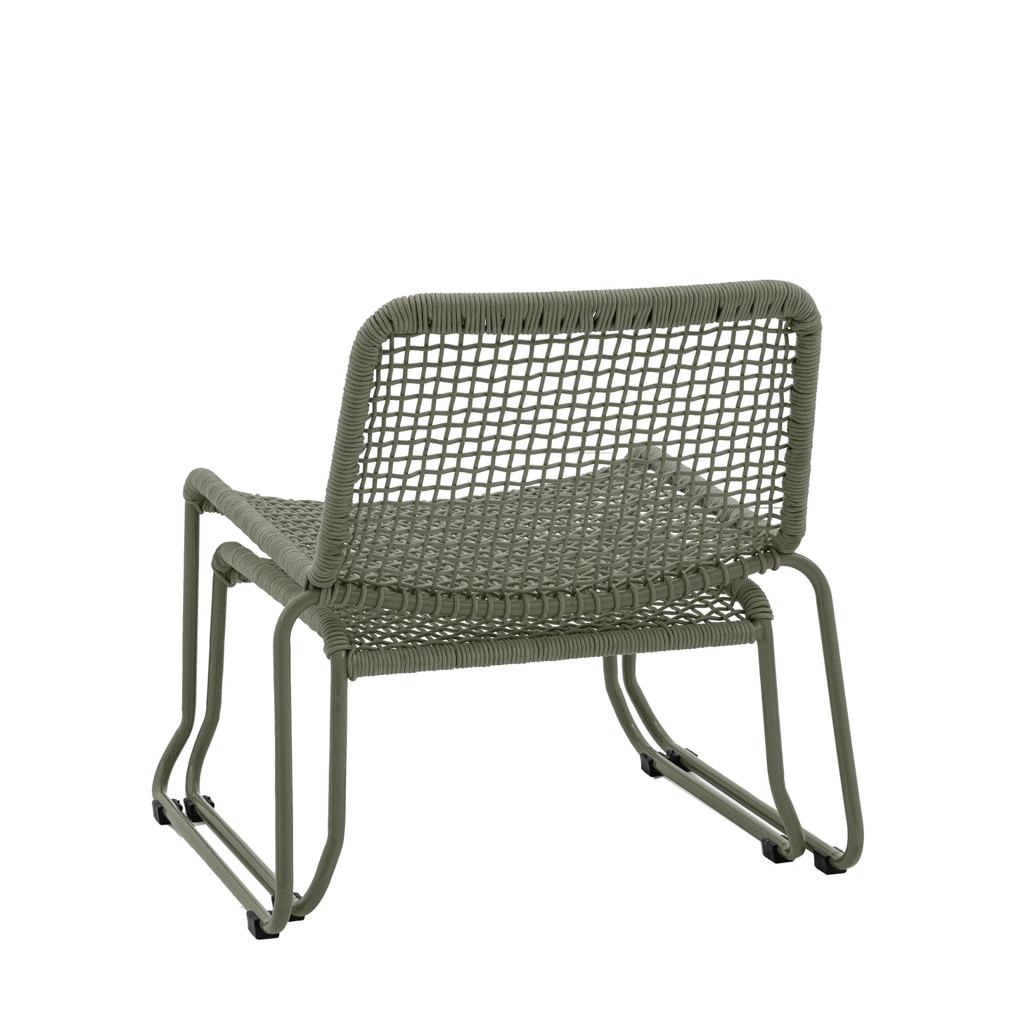 Sassano Lounge Chair with Footstool Green