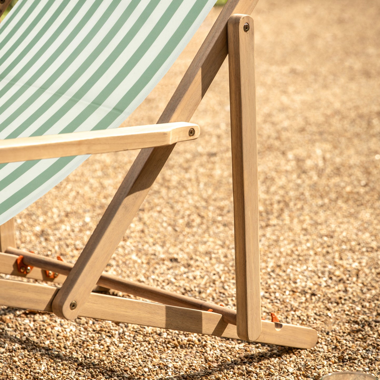 Creta Deck Chair Stripe Green