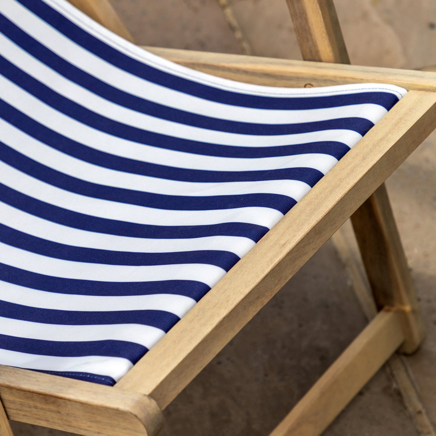 Deck Chair Stripped Navy