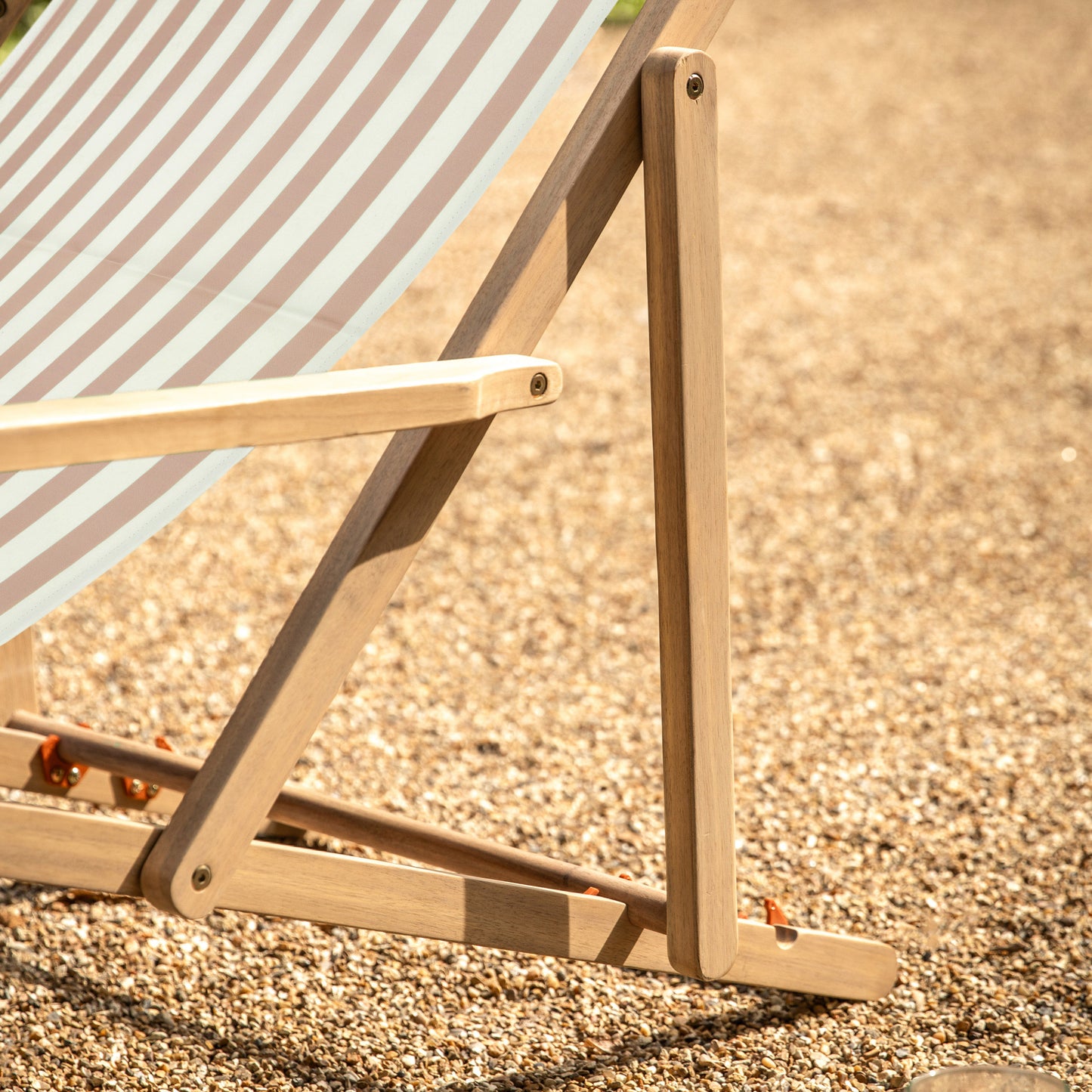 Creta Deck Chair Stripe Clay