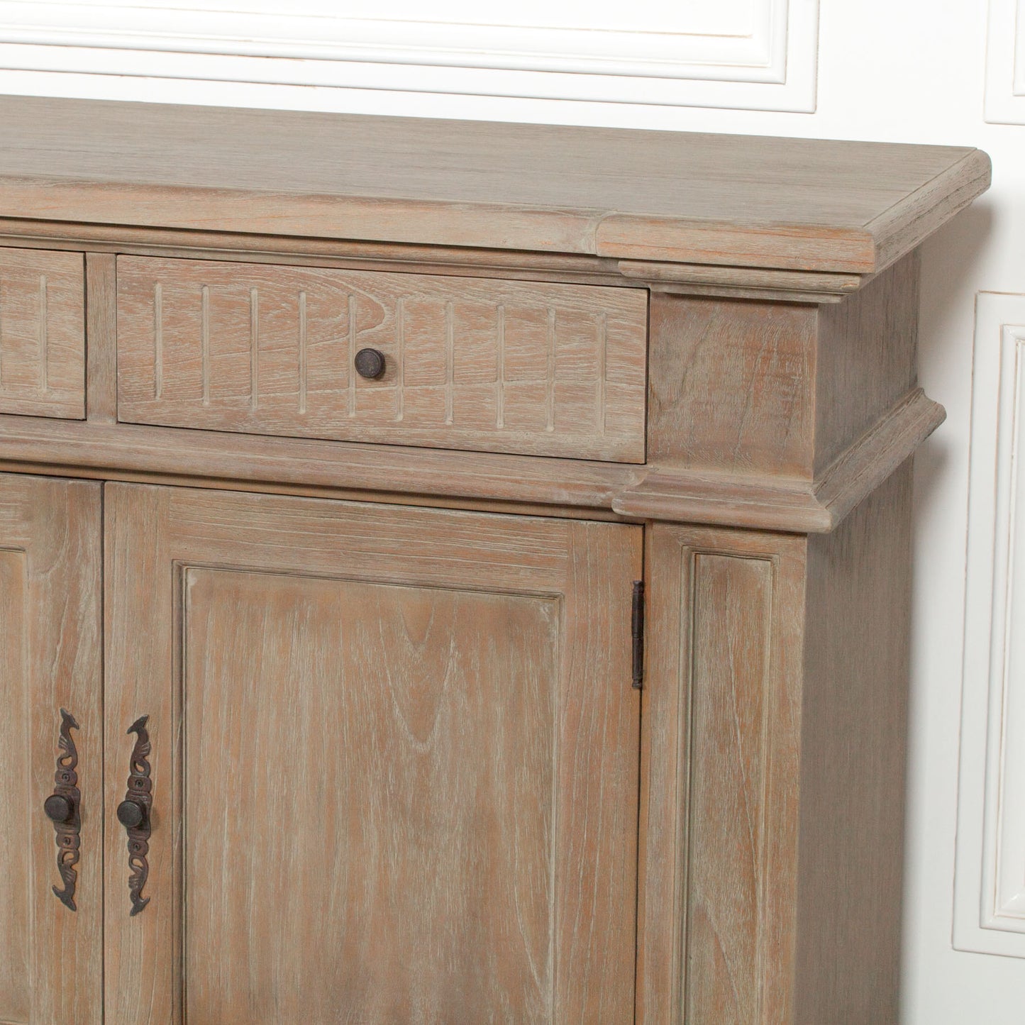 Rustic Classical 232Cm Sideboard