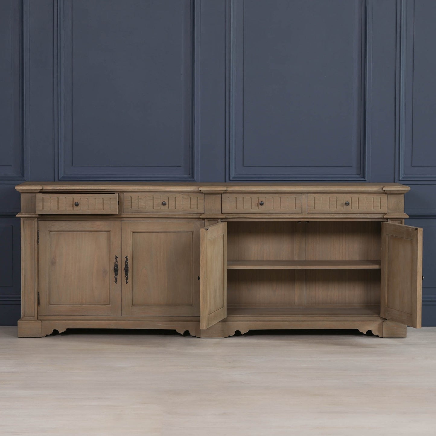 Rustic Classical 232Cm Sideboard