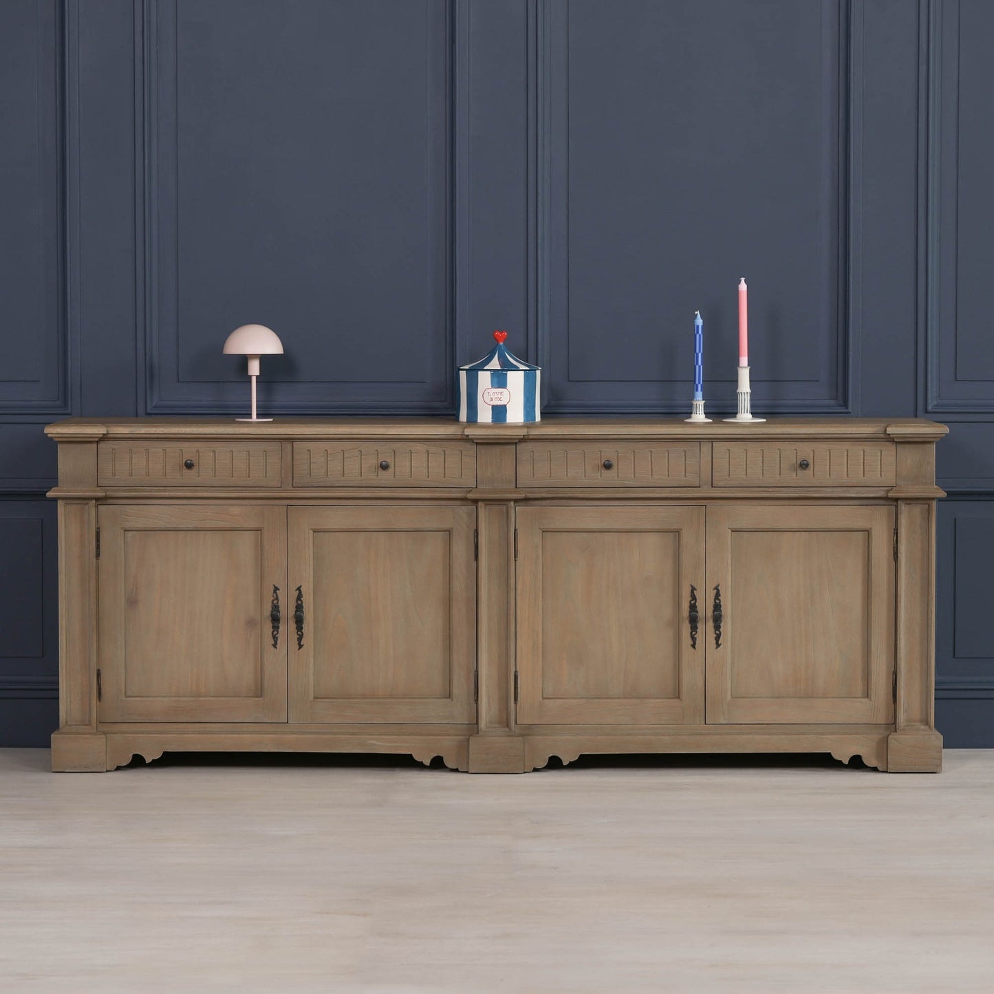 Rustic Classical 232Cm Sideboard