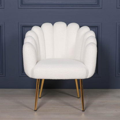Maison Reproduction Boucle White Dining / Bedroom Chair