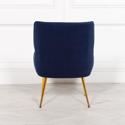 Maison Reproductions Blue Velvet Chair