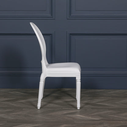Maison Reproductions White Louis Chair