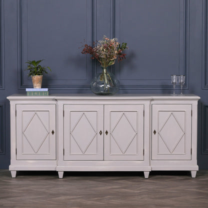 Classical Distressed Sideboard 206Cm