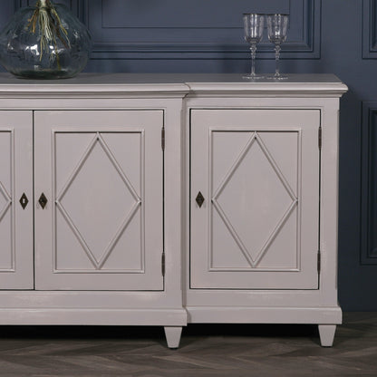 Classical Distressed Sideboard 206Cm