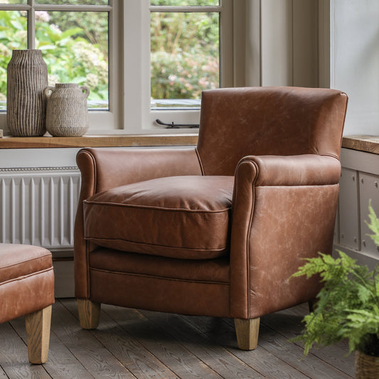 Mr. Paddington Chair Vintage Brown Leather