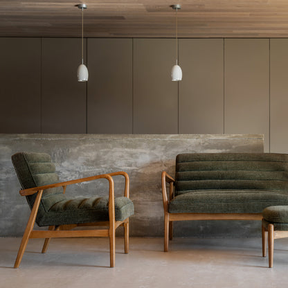 Datsun Armchair Green Boucle