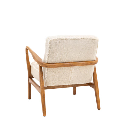 Datsun Armchair Cream Sheepskin