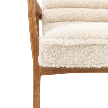 Datsun Armchair Cream Sheepskin