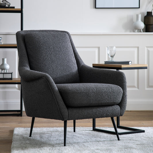 Brompton Armchair Dark Grey