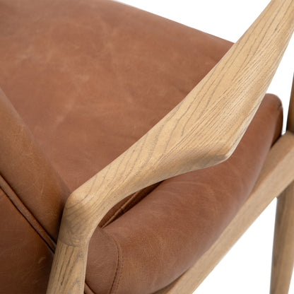 Carrera Armchair Brown Leather