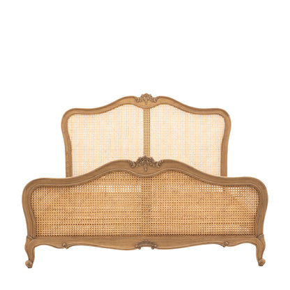 Chic Super King Cane Bed Weathered