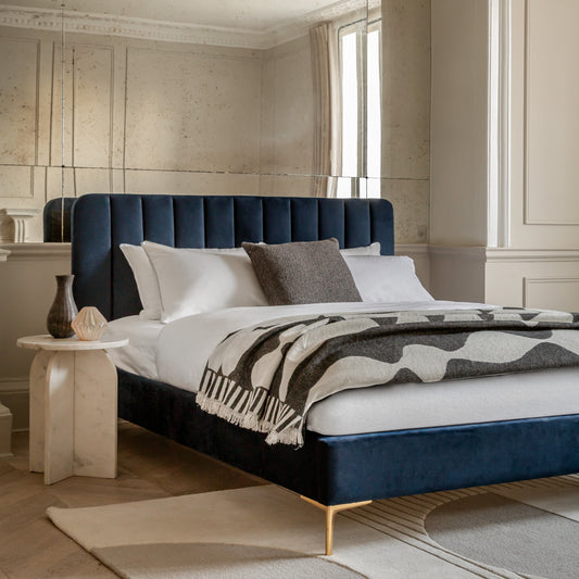 Kensington King Bedstead Indigo