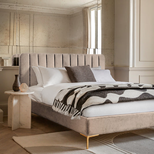 Kensington King Bedstead Latte